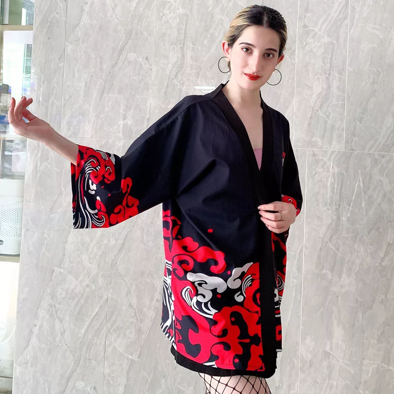 kimono shirt women, japanese kimono cardigan, japanese kimono blouse